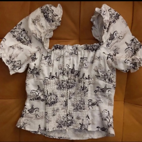 Reformation Salina Horse Print Top - Picture 4 of 5